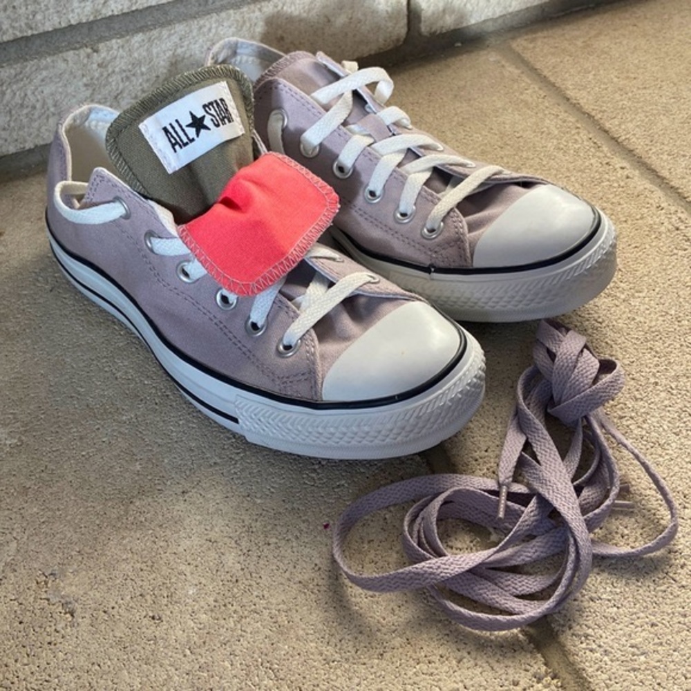 Converse unisex double tongue lace up